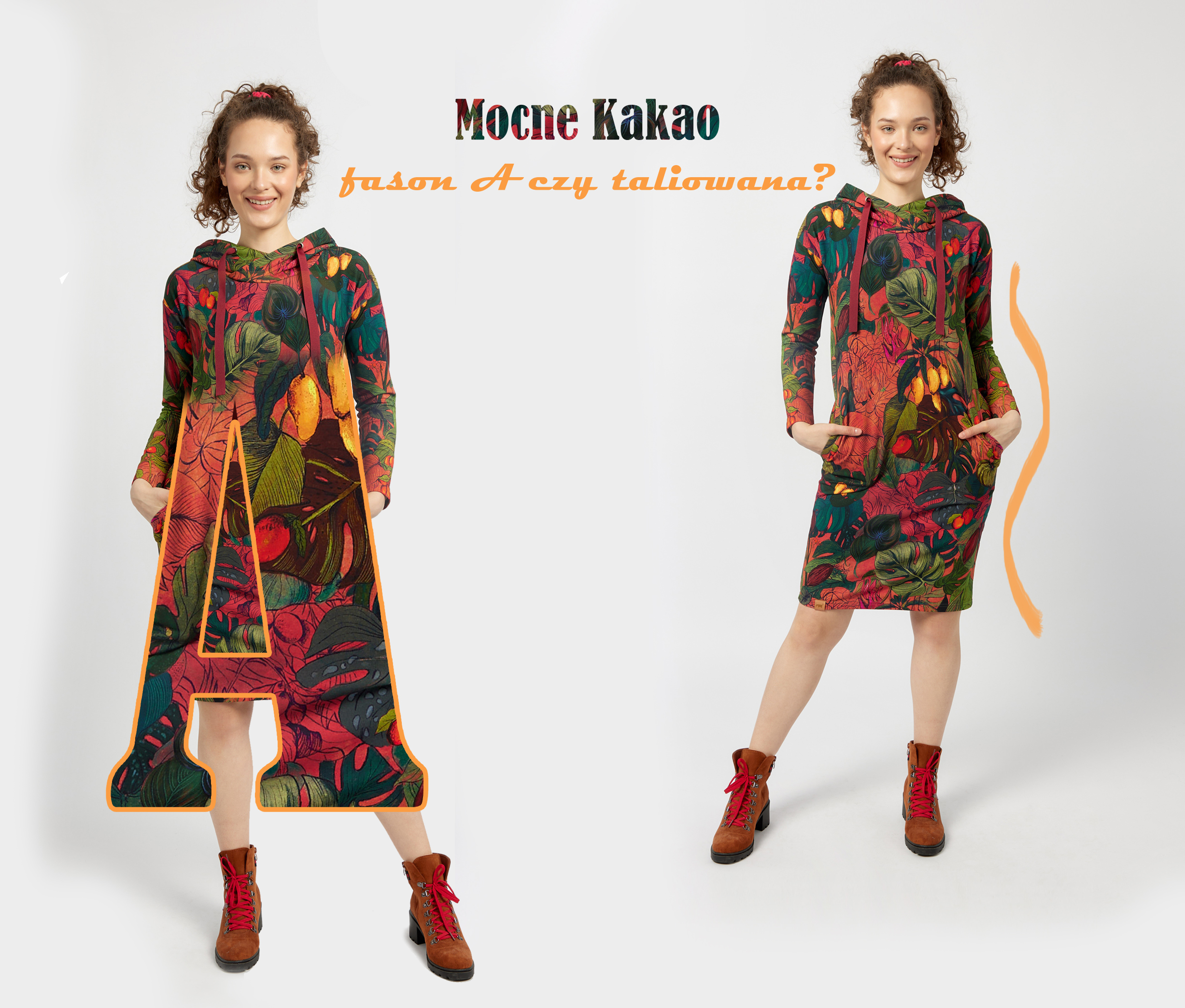 Mocne Kakao – sukienka taliowana czy fason A?